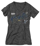 St. Louis Blues Reebok Playoff Laces Wild Women's Tri-Blend T-Shirt