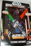 Star Wars Throne Room Duel Electronic Lightsaber Set Exclusive Luke Skywalker VS Darth Vader