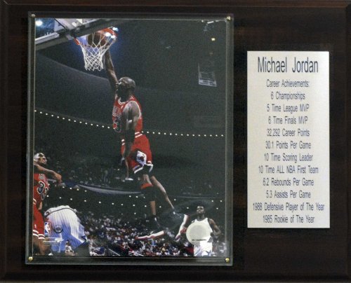 NBA Michael Jordan Chicago Bulls Stat Plaque