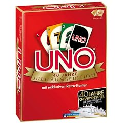 Mattel W4142 - Mattel Spiele UNO Jubil�ums Edition, Kartenspiel, Retro Look