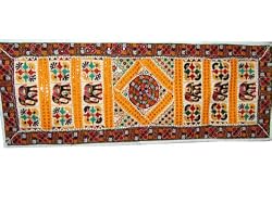 Sari Mirror Banjara Table Runner Taapestry Wall Hanging Table Runner 60 X 20