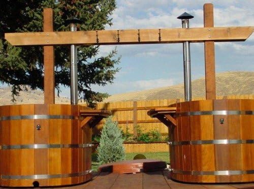 Wood Bath Tub - Deep Wooden Bathtub