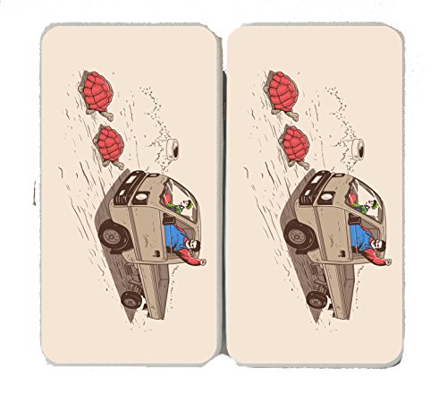 “Just Like Video Game” Funny Fat Plumber Running Over Turtles Parody – Taiga Hinge Wallet Clutch