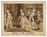 Historic Theater Poster (L), Miss Jane Coombs School for scandal