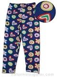 Agatha Ruiz de la Prada Clothing - Agatha Ruiz de la Prada Fleece Lined Heart Print Cotton Legging