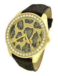 GUESS Womens U0056L2 Shimmer Animal Sport Watch