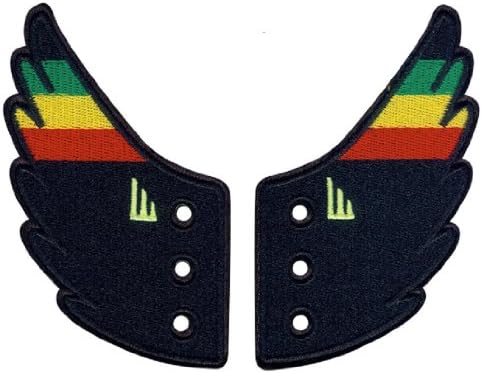 Shwings Lace Style (One Pair) - Choose Color (Rasta Flag)