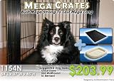 Giant 54 BIG DOG Mega Crate W/pan and BED Bundle