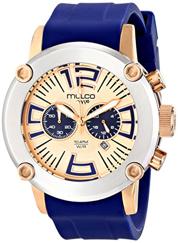 MULCO Men's MW2-6263-041 Analog Display Japanese Quartz Blue Watch