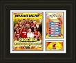 Miami Heat Framed Miami Heat 2006 NBA Champs Milestones and Memories NBA Basketball