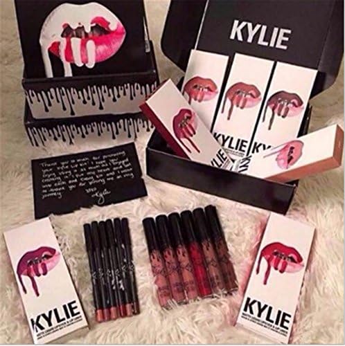 FOrU Matte Lipstick and Lip Liner Make up Long Lasting Waterproof Liquid Lip Pencil Set