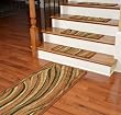 Washable Non-Skid Carpet Stair Treads - Jazzy Terra Cotta (13) PLUS a Matching 5' Runner