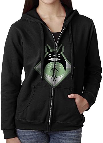 Rigamino Japanese Popular Anime Characters My Neighbor Totoro Women's Hooded Sweatshirt With Pocket