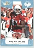 2008 Donruss / Score Limited Edition Super Bowl XLIII GLOSSY # 4 Anquan Boldin - Arizona Cardinals - 2008 NFC Champion - (Serial #d to 250) NFL Trading Card in a Prorective Screw Down Display Case