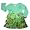 Lipstik - Girls Long Sleeve Floral Dress, Aqua, Multi (Size 4)