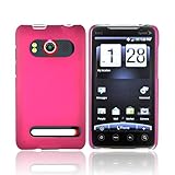 For HTC Evo 4G Rubberized Hard Case Cover ROSE PINK