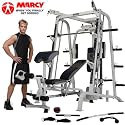 Marcy MD-9010 Smith Machine, Cage & Weight Bench With Linear Ball Bearings Pressing Arm!