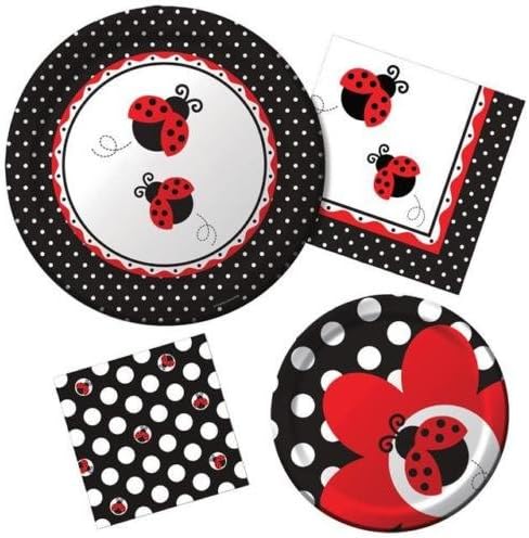 Fancy Ladybug Basic 1st Birthday Party Pack for 8