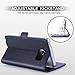 Galaxy Note 7 Case, Note 7 Case, FYY [RFID Blocking wallet] [Genuine Leather] 100% Handmade Wallet Case Credit Card Protector for Galaxy Note 7 Black