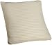 Peacock Alley Luxury Bed Linens Captiva100-Percent Cotton Square Decorative Throw Pillow, Natural