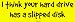 I think your hard drive has a slipped disk MINIATURE Sticker