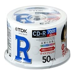 TDK データ用CD-R 700MB 48倍速対応 ホワイトワイドプリンタブル 50枚ポットケース CD-R80PWDX50PA