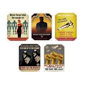 Battlestar Galactica 5-Piece Propaganda Poster Set