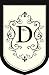 Regal Monogram Garden Flag - D