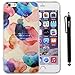 iPhone 6 Case, iPhone 6S Case, iYCK Hybrid TPU Bumper + Hard Back Panel Seamless Integrated Shock-Absorbing Protective Shell Case Cover for Apple iPhone 6 / 6S 4.7 inch Screen - Watercolor Floral