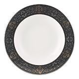 Lenox Vintage Jewel 9-Inch Platinum-Banded Fine China Pasta/Rim Soup Bowl, Set of 4