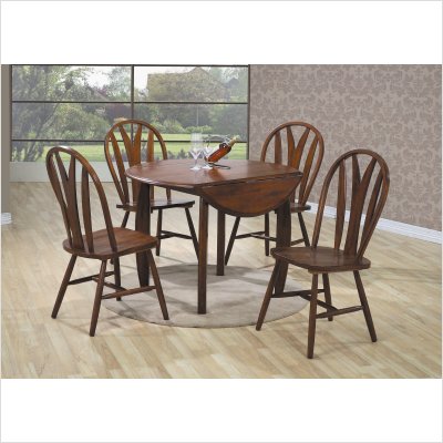 Alpine Round Dining Table in Pecan