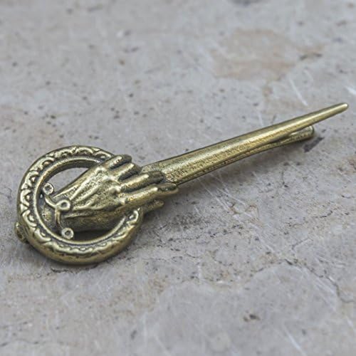 Tie Clip Hand of the King in golden Brass