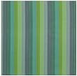 Durable Flat Weave 100% Cotton Colorful Green and Blue Striped Tablecloth 60x60 Inches