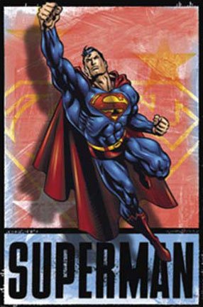 Superman (Punch) Movie Poster Print - 24