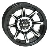 4 137 STI HD2 Alloy Wheel 14x7 5.0 + 2.0 Matte Black BOMBARDIER CAN-AM KAWASAKI... by Unknown