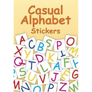 Casual-Alphabet-Stickers-168-Stickers-Paperback-