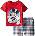 Disney Baby-Boys' Mickey Plaid Short Two-Piece Set
