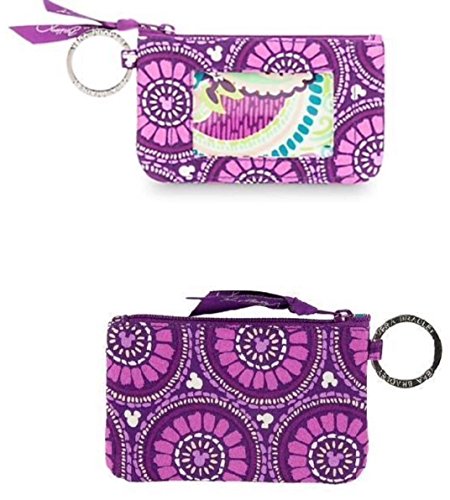 Vera Bradley Disney Zip ID Case In Plums Up Mickey