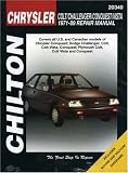 Chrysler Colt, Challenger, Conquest, and Vista, 1971-1989 Repair Manual (Chilton's Total Car Care Repair Manuals)