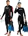 Cressi Palau Adjustable Open Heel Fins, Black/Yellow, M/L [Duplicate]