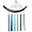 Fused Glass Windchime - Blues & Greens