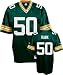 Men`s Green Bay Packers #50 AJ Hawk Team Replica Jersey