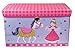 Fairytale Princess Castle Collapsible Cushion-Topped Organizer - Pink and Purple
