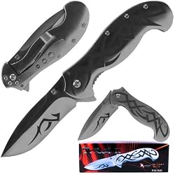 Fantasy Master Tribal II Tatoo Stainless Folder 7.625 inch (fls)