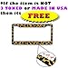 AJ WORLDWIDE A Set of 2 Made in USA Plastic License Plate Frame Safari Animal Series- Leopard Tan