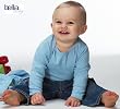 Bella Infant 100% Cotton 5.8 oz L/S T-Shirt w/lapped shoulders