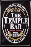 Produkt-Bild: org. nostalgisches Blechschild 20 x 30 cm schwere Qualit&auml;t: the temple bar LIMITED EDITION since 1840