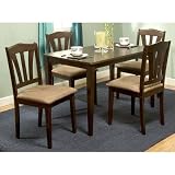 Target Marketing Systems 5 Piece Hamilton Dining Set , Espresso