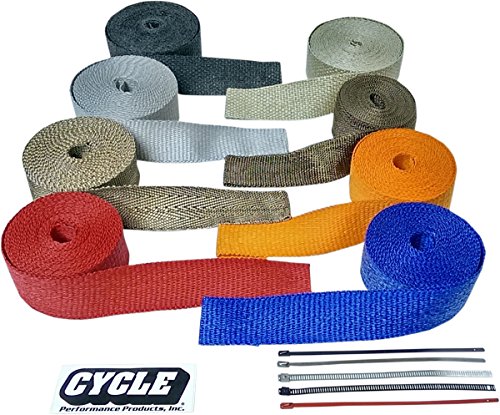 Cycle Performance Prod. Clamps Exh Wrap Blk 4Pk CPP/9073
