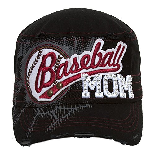 TopHeadwear Sports Mom Distressed Adjustable Cadet Cap